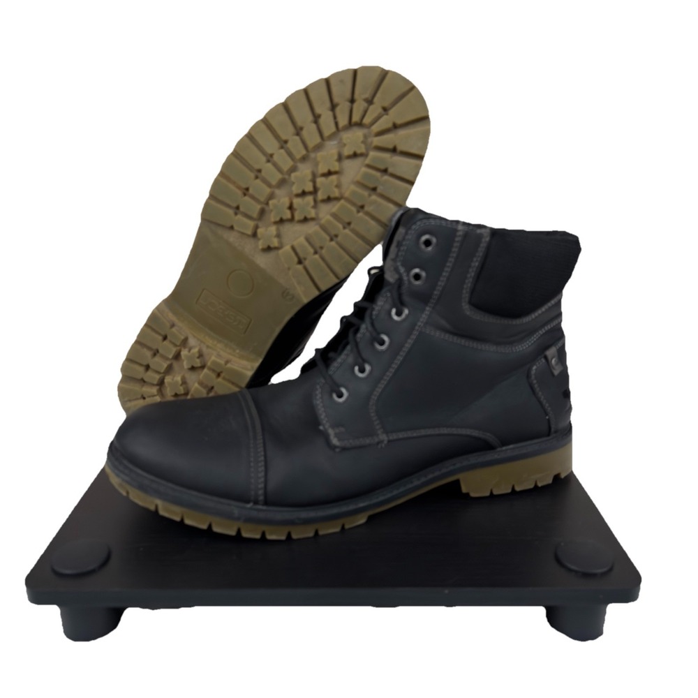 Joe's Jean Battle Cap Boots Black (JOE18001A-2R1) - Faux Leather Men's 12‎